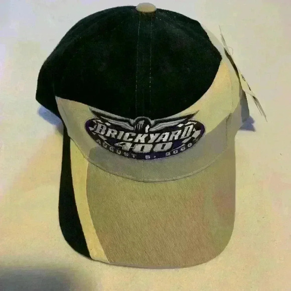 Nascar Other - Brickyard 400 August 5, 2000 NASCAR CAP/ HAT, black, tan & white. Cotton